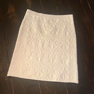 Guess Ivory Diamond-Pattern Pencil Skirt - New with Tags
